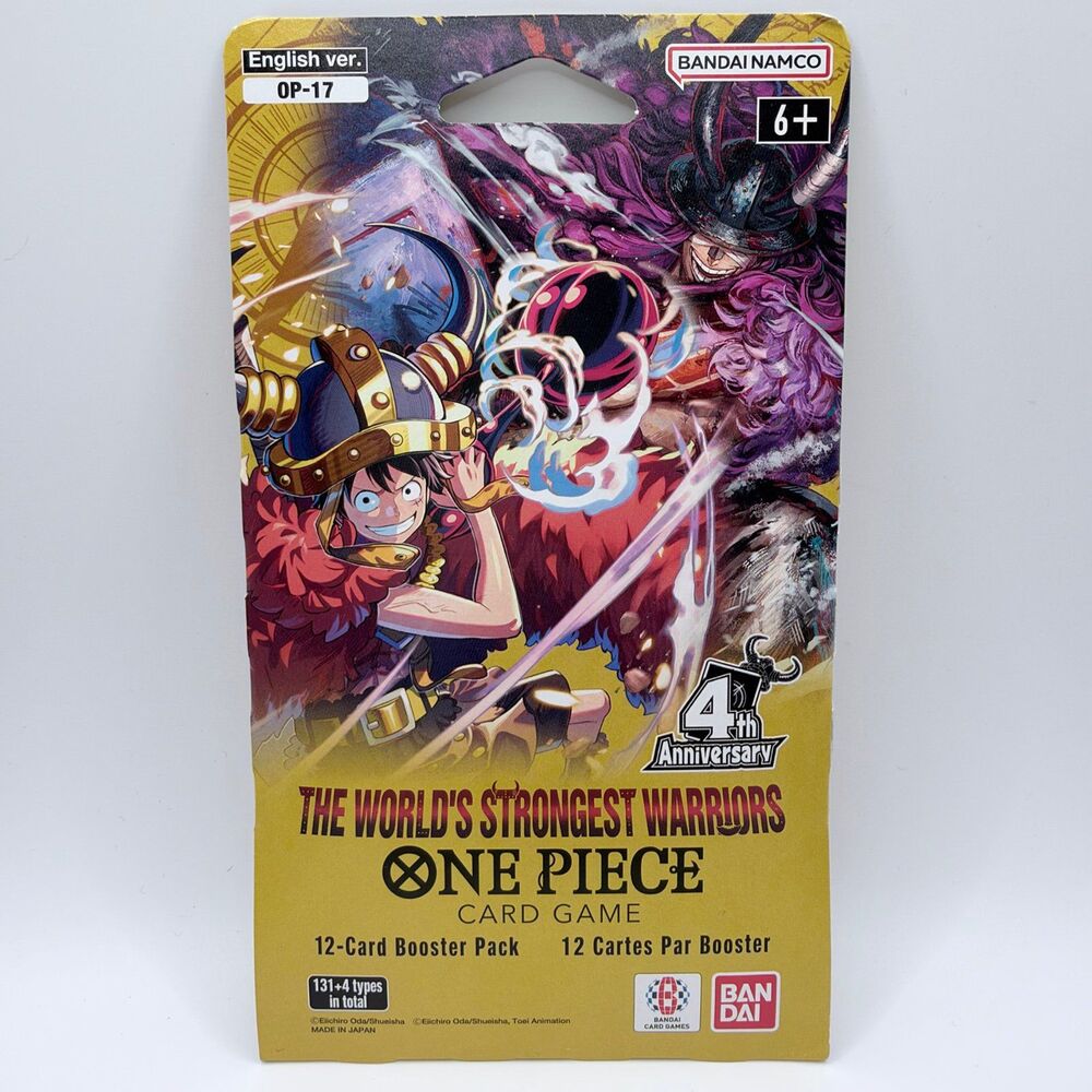 One Piece TCG - The World’s Strongest Warriors: 12 Card Booster (5 Pack Set) - Picture 6 of 7